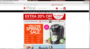 Macy's homepage