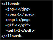 Allow PDF
